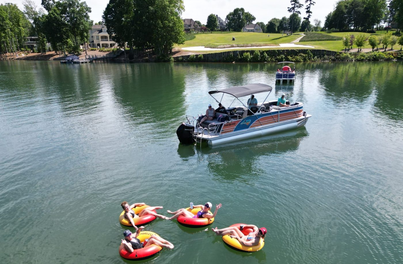 Lake Norman Pontoon Rental up to 13 | Carolina Cruising Charters